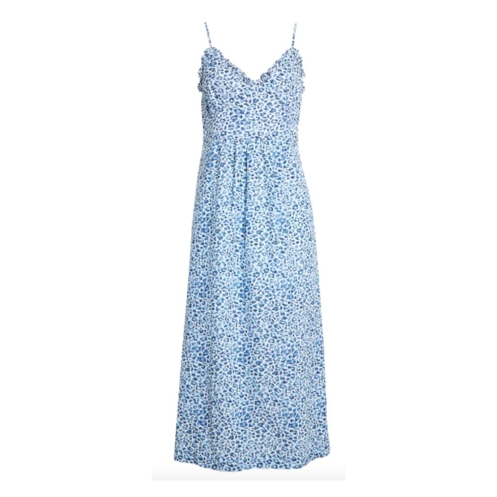 NWOT Baum Und Pferdgarten Adianna Leopard Print Organic Cotton Midi Dress - Picture 3 of 7